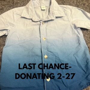 Toddler’s Short Sleeve Button Down Shirt!